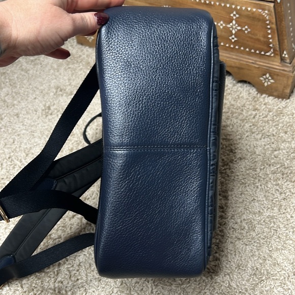 Coach Court Pebbled Leather Backpack With Ruching - Picture 11 of 11